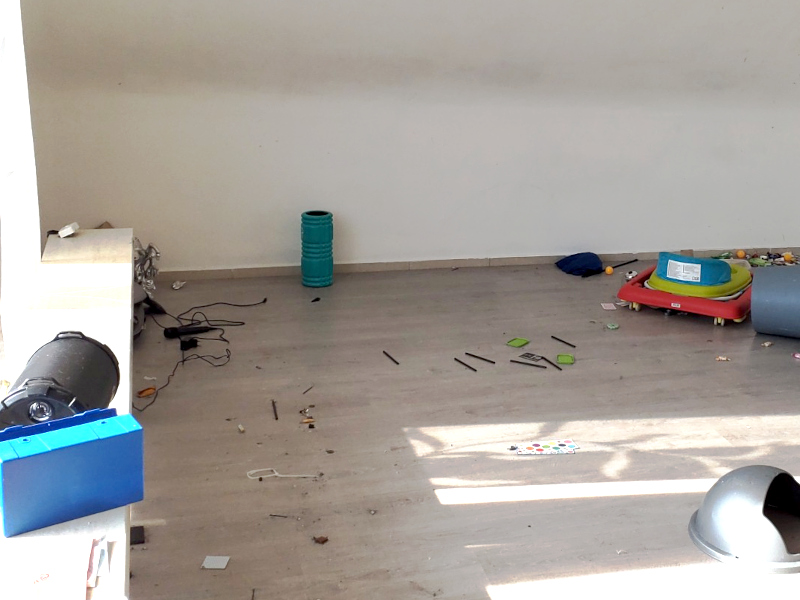 Entrümpelung vorher Wohnzimmer