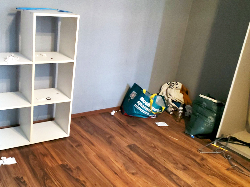 Entrümpelung vorher Kinderzimmer